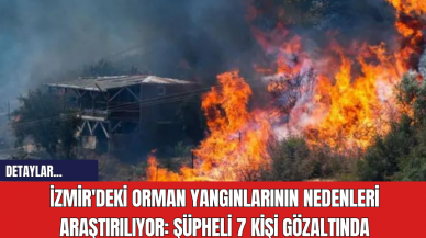 İzmir'deki Orman Yangınlarının Nedenleri Araştırılıyor: Şüpheli 7 Kişi Gözaltında