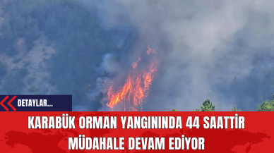 Karabük Orman Yangınında 44 Saattir Müdahale Devam Ediyor