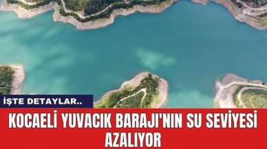 Kocaeli Yuvacık Barajı'nın su seviyesi azalıyor