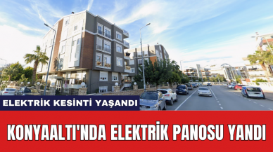 Konyaaltı'nda elektrik panosu yandı