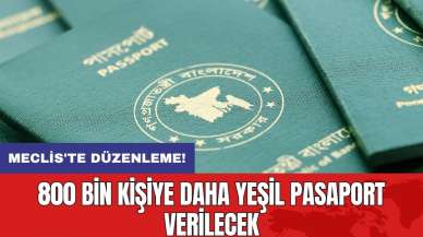 Meclis'te düzenleme: 800 bin kişiye daha yeşil pasaport verilecek