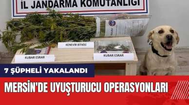 Mersin'de uy*şturucu operasyonları: 7 şüpheli yakalandı