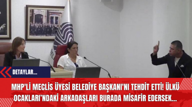 MHP'li Meclis Üyesi Belediye Başkanı'nı Tehdit Etti! Ülkü Ocakları’ndaki Arkadaşları Burada Misafir Edersek...