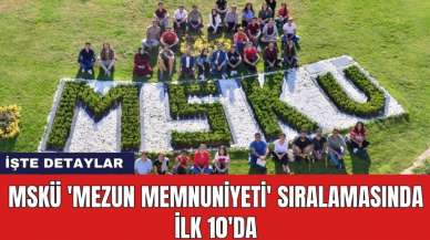 MSKÜ 'Mezun Memnuniyeti' sıralamasında ilk 10'da