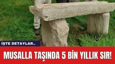 Musalla taşında 5 bin yıllık sır!