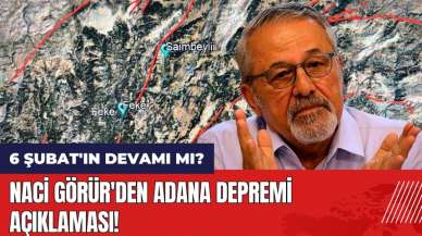 Naci Görür'den Adana depremi açıklaması! 6 Şubat'ın devamı mı?