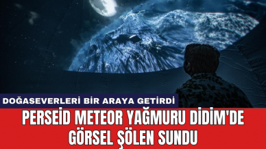 Perseid meteor yağmuru Didim'de görsel şölen sundu