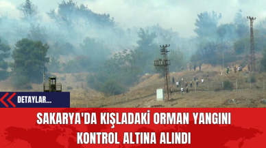 Sakarya'da Kışladaki Orman Yangını Kontrol Altına Alındı