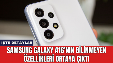 Samsung Galaxy A16'nın bilinmeyen özellikleri ortaya çıktı