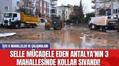 Selle mücadele eden Antalya'nın 3 mahallesinde kollar sıvandı!