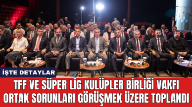 TFF ve Süper Lig Kulüpler Birliği Vakfı ortak sorunları görüşmek üzere toplandı