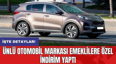 Ünlü otomobil markası emeklilere özel indirim yaptı