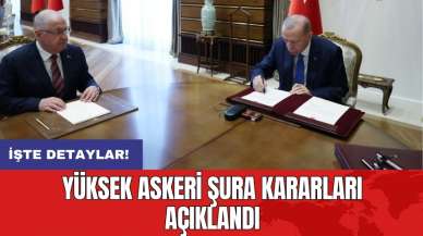 Yüksek Askeri Şura kararları açıklandı