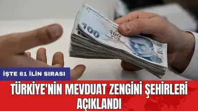 Türkiye'nin Mevduat Zengini Şehirleri Açıklandı: İşte 81 ilin sırası