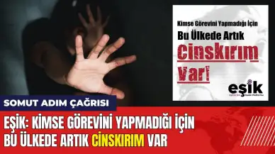 EŞİK'ten somut adım çağrısı: Bu ülkede artık cinskırım var