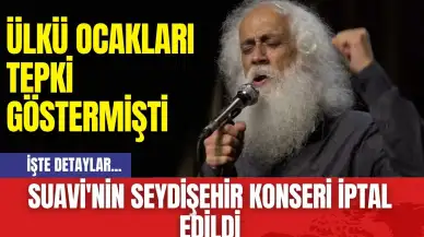 Suavi'nin Seydişehir Konseri İptal Edildi