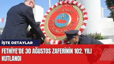 Fethiye'de 30 Ağustos zaferinin 102. yılı kutlandı