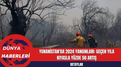 Yunanistan'da 2024 Yangınları: Geçen Yıla Kıyasla Yüzde 50 Artış