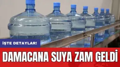 Damacana suya zam geldi