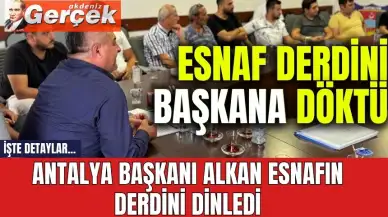 Şoförler Odası Başkanı Alkan esnafın derdini dinledi