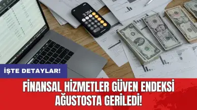 Finansal Hizmetler Güven Endeksi ağustosta geriledi!