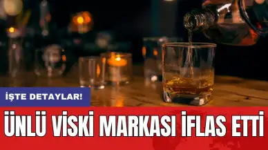 Ünlü viski markası iflas etti