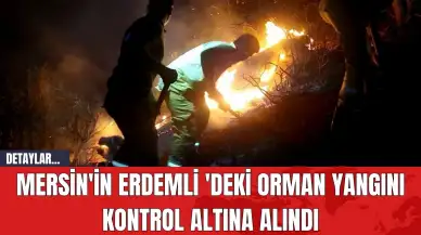 Mersin'in Erdemli 'deki Orman Yangını Kontrol Altına Alındı