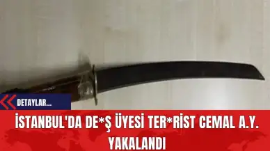 İstanbul'da DE*Ş Üyesi Terörist Cemal A.Y. Yakalandı