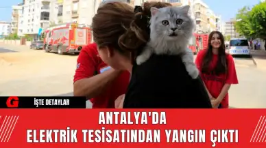 Antalya'da Elektrik Tesisatından Yangın Çıktı