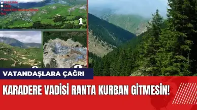 Karadere Vadisi ranta kurban gitmesin! Vatandaşlara çağrı