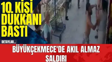 Büyükçekmece'de akıl almaz saldırı! 10 kişi dükkanı bastı genç kıza saldırdı