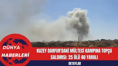 Kuzey Darfur'daki Mülteci Kampına Topçu Saldırısı: 25 Ölü 40 Yaralı