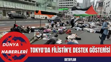 Tokyo'da Filistin'e Destek Gösterisi