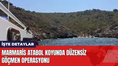 Marmaris Atabol koyunda düzensiz göçmen operasyonu