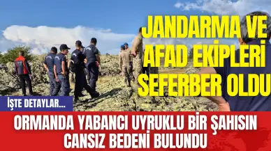 Ormanda Yabancı Uyruklu Bir Şahısın Cansız Bedeni Bulundu