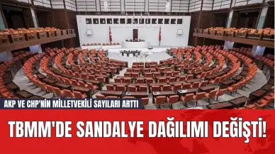 TBMM'de Sandalye Dağılımı Değişti! AKP ve CHP'nin Milletvekili Sayıları Arttı