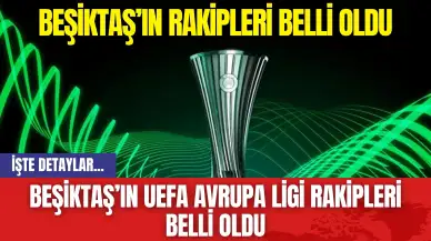 Beşiktaş’ın UEFA Avrupa Ligi Rakipleri Belli Oldu