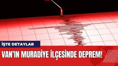 Van'ın Muradiye ilçesinde deprem!