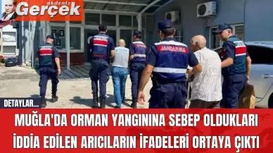 Muğla'da orman yangınına sebep oldukları iddia edilen arıcıların ifadeleri ortaya çıktı