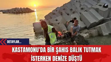 Kastamonu'da Bir Şahıs Balık Tutmak İsterken Denize Düştü