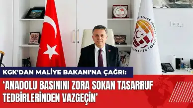 KGK'dan Maliye Bakanı'na çağrı: Anadolu basınını zora sokan tasarruf tedbirlerinden vazgeçin