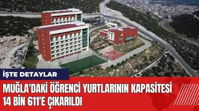 Muğla'daki öğrenci yurtlarının kapasitesi 14 bin 611'e çıkarıldı