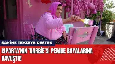 Isparta'nın 'Barbie'si pembe boyalarına kavuştu!