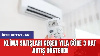 Klima satışları geçen yıla göre 3 kat artış gösterdi