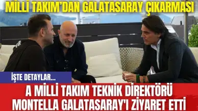 A Milli Takım Teknik Direktörü Montella Galatasaray'ı Ziyaret Etti