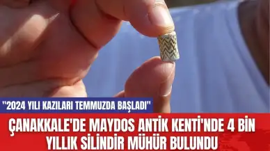 Çanakkale'de Maydos Antik Kenti'nde 4 Bin Yıllık Silindir Mühür Bulundu