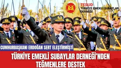 Türkiye Emekli Subaylar Derneği’nden Teğmenlere Destek