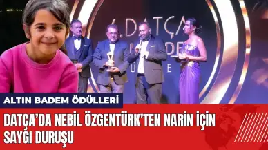 Altın Badem Ödülleri'nde Nebil Özgentürk’ten Narin için saygı duruşu