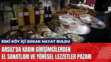 Eski Köy İçi Sokak'ta kadın girişimcilerden yöresel ürünler pazarı