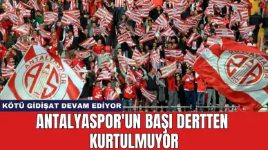 Antalyaspor'un Başı Dertten Kurtulmuyor